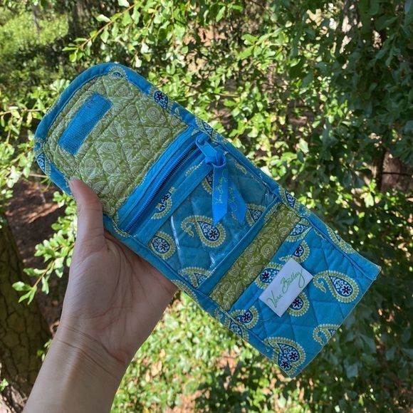 Vera Bradley Wallet - Blue Paisley - Small Velcro - Picture 4 of 13